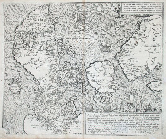 Danorum Marca, , aut Daniae Regnum - Old maps for sale