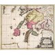 Lorna, Knapdalia, Cantire, Iura, Ila, Glota, et Buthe Insulae - Antique map