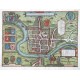 Cestria vulgo Chester, Angliae Civitas. - Antique map