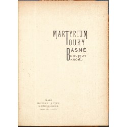 Martyrium touhy. Básně