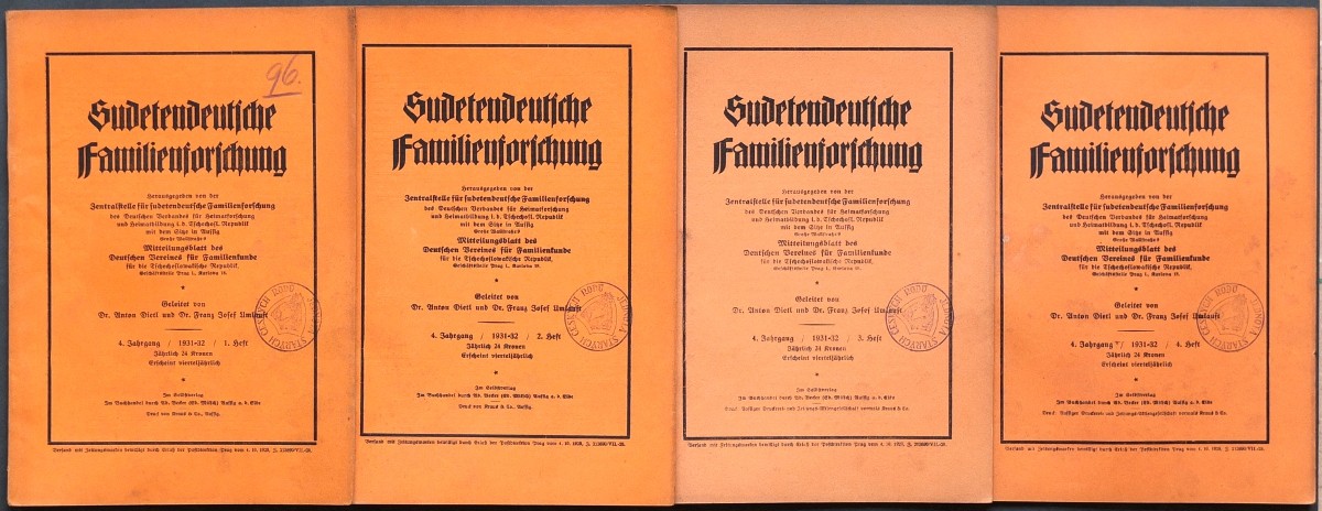 Sudetendeutsche Familienfoschung, 4. Jhg.