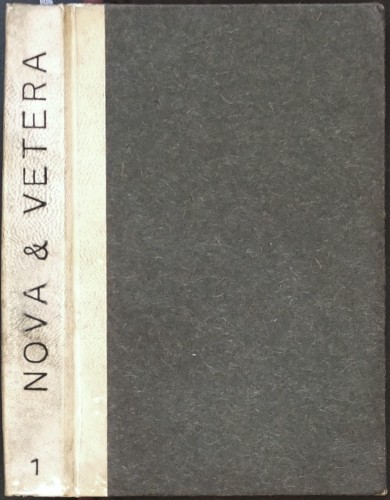 Nova et vetera 1