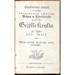 Spasytedlný aumysl ... Gežjsse Krysta ... Cesta Křjžowá ...