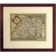 Moraviae, quae olim Marcomannorum Sedes, Corographia - Antique map