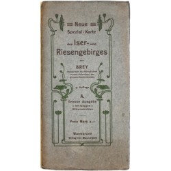 Krkonoše a Jizerské hory. Neue Spezialkarte des Riesen- und Iser-Gebirge bearbeitet von Brey