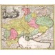 Ukrania quae et Terra Cosaccorum cum vicinis Walachiae, Moldaviae, Minoris et Tartariae provincis exhibita - Antique map