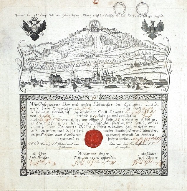 Olomouc - výuční list