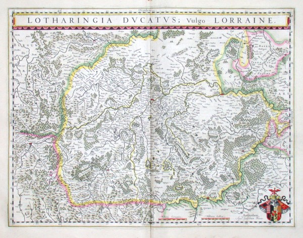 Lotharingia Ducatus Vulgo Lorraine - Alte Landkarte