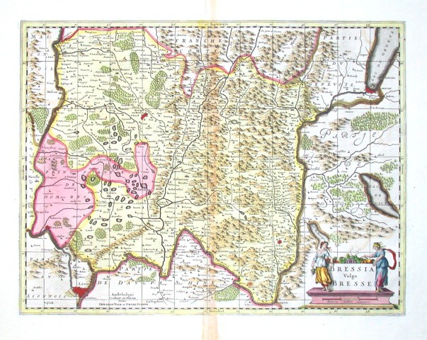Bressia Vulgo Bresse - Alte Landkarte