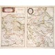 Perchensis Comitatus. Le Perche Comté - Comitatus Blesensis, Auctore Ioanne Temporio. Blaisois. - Antique map