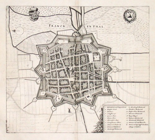 Franckenthal - Antique map