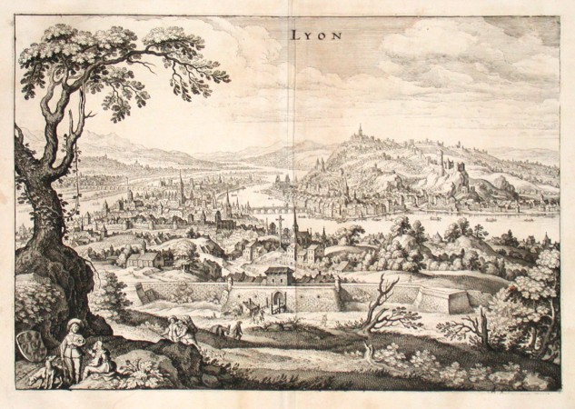 Lyon - Merian - Old maps for sale