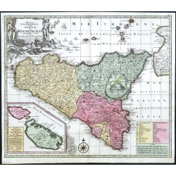 Mappa Geographica totius Insulae et Regni Siciliae
