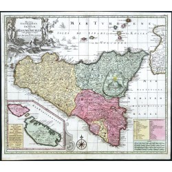 Mappa Geographica totius Insulae et Regni Siciliae