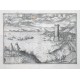 Georgius Hoefnagle elegantissimi ad mare Tyrrhenum Gaietae prospectus depictor - Alte Landkarte