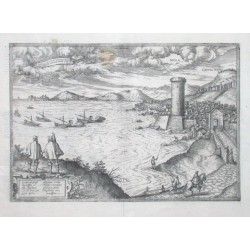 Georgius Hoefnagle elegantissimi ad mare Tyrrhenum Gaietae prospectus depictor