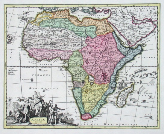 Africae tabula - Antique map