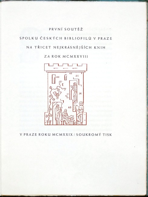 První soutěž Spolku českých bibliofilů v Praze