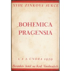 Karel Zink. XVIII. knižní aukce. Bohemica, Pragensia