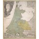 Tabula comitatus Hollandiae - Antique map