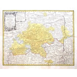 Principatus Brandenburgico - Culmbacensis vel Baruthini Tabula Geographica quoad partem inferiorem expressus