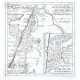 Die Landschaft Syrien - Der Berg Libanus und das Land Kesroan - Antique map