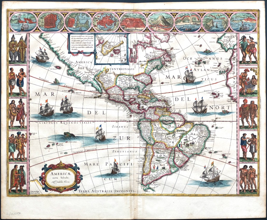 Americae nova Tabula - Antique map