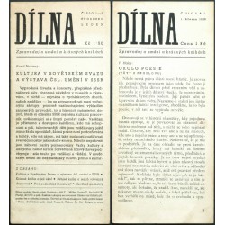 Dílna. Zpravodaj o umění a krásných knihách