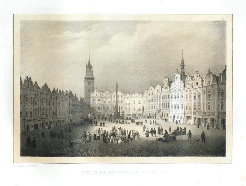 Der Marktplatz in Pardubitz