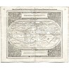 Die Welt - Die erst General Tafel ... des gantzen Erdtrichs ... - Holzschnitt Karte, Münster, 1588