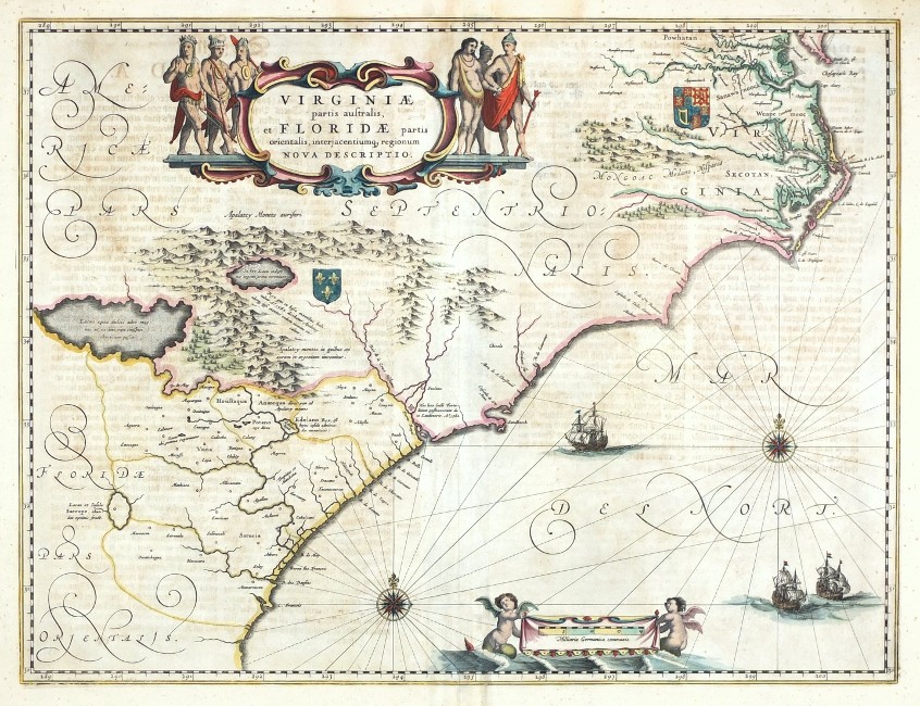 Virginiae partis australis, et Floridae partis orientalis nova descriptio.