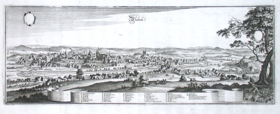 Plauen - Antique map