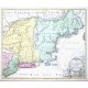 Nova Anglia - Antique map