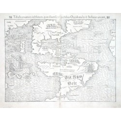 Tabula nouarum insnlarum, quas diuersis respectibus Occidentales & Indianas uocant