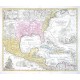 Regni Mexicani seu Novae Hispaniae, Ludovicianae, Novae Angliae, Carolinae, Virginiae, et Pennsylvaniae  exhibita - Alte Landkarte