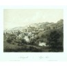 Vyšší Brod - litografie, Haun, 1860. Hohenfurth. Wyšší Brod
