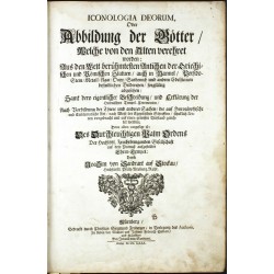 Iconologia Deorum, Oder Abbildung der Götter