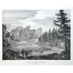 Ansicht der Ruine Zornstein in Mähren
