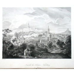 Ansicht des Schlosses Nikolsburg in Mähren
