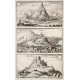 Statt und Festung Arch. Teluana. Schloss Crasp in unter Engedin - Antique map