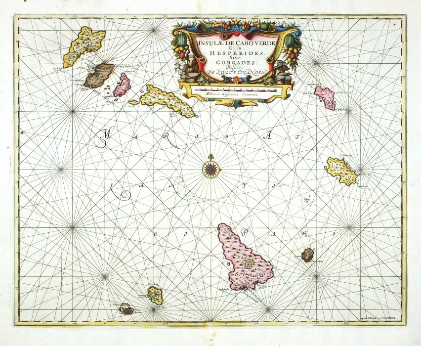 Insulae de Cabo Verde olim Hesperides, sive Gorgades: Belgice de Zoute Eylanden - Antique map