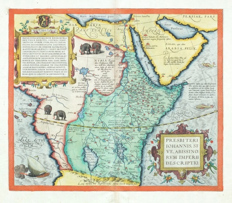 Africa - Presbiteri Johannis, sive, Abissinorum Imperii descriptio - Antique map