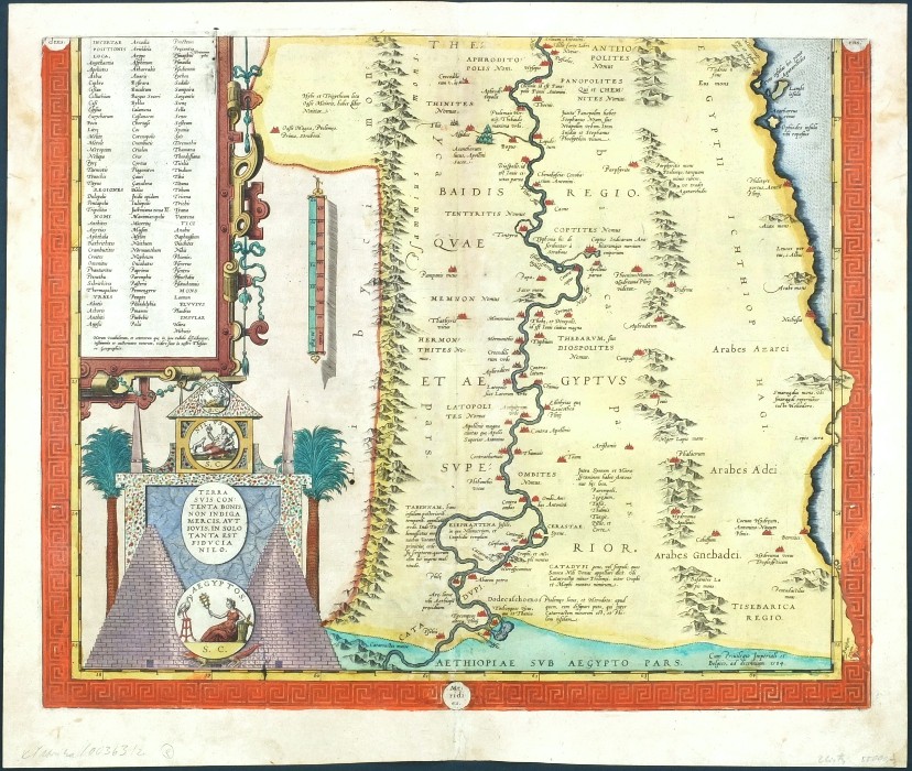 ortelius aegyptus antiqua