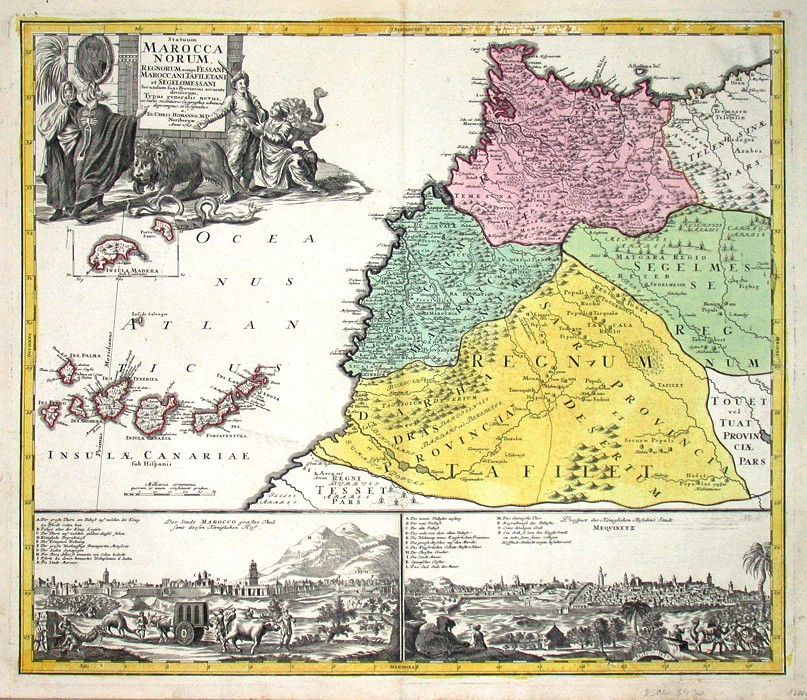 Statuum Maroccanorum Regnorum - Antique map