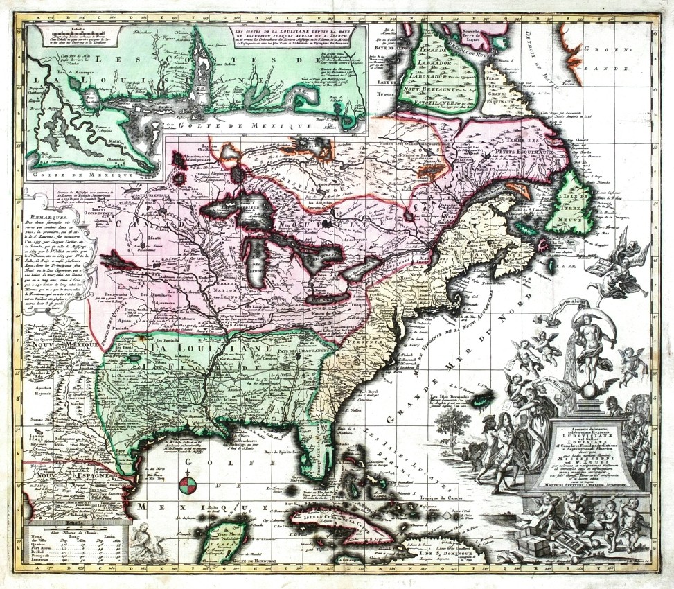 Accurata delineatio celeberrimae Regionis Ludovicianae - Antique map