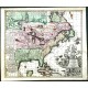Accurata delineatio celeberrimae Regionis Ludovicianae - Alte Landkarte