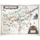 Namur - Namurcum Comitatus, copperplate map, Blaeu, 1638 - Old maps for sale