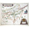 Namur - Namurcum Comitatus, copperplate map, Blaeu, 1638