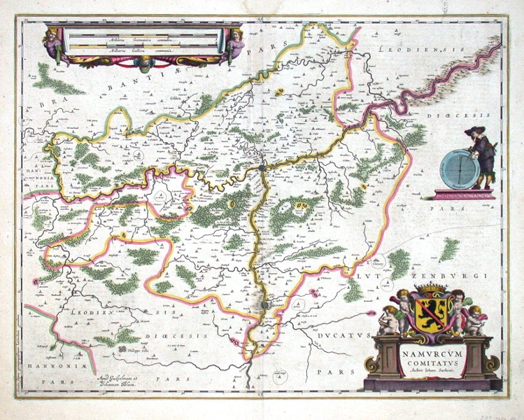 Namurcum Comitatus - Stará mapa