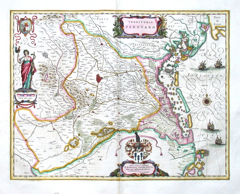 Territorio Padovano - Alte Landkarte